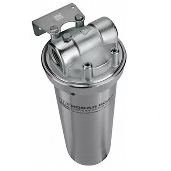 Магистральный фильтр Новая Вода А589(a589) из нержавеющей стали для очистки горячей воды